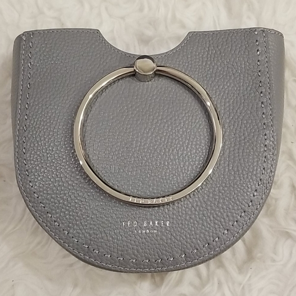 💕TED BAKER LONDON💕 Fiorel Circular Handle Shoulder Bag 100% Leather NWOT - Picture 1 of 10